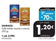 Supermercados Lupa Saimaza - café molido mezcla o natural oferta