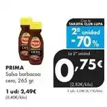 Supermercados Lupa Prima - salsa barbacoa cero oferta