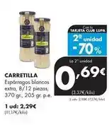 Supermercados Lupa Carretilla - espárragos blancos extra oferta