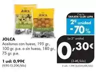 Supermercados Lupa Jolca - aceitunas con hueso oferta
