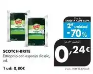 Supermercados Lupa Scotch-brite - estropajo con esponja classic oferta