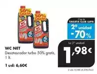 Supermercados Lupa Wc net - desatascador turbo 50% gratis oferta