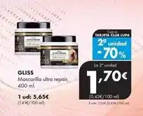 Supermercados Lupa Gliss - mascarilla ultra repair oferta