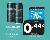 Supermercados Lupa Voll-damm - cerveza oferta