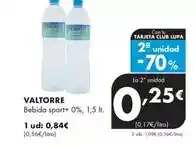 Supermercados Lupa Valtorre - bebida sport+ 0% oferta