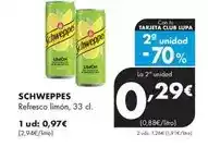 Supermercados Lupa Schweppes - refresco limón oferta