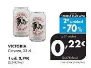 Supermercados Lupa Victoria - cerveza oferta