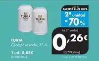 Supermercados Lupa Turia - cerveza tostada oferta