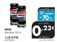 Supermercados Lupa Pepsi - zero lima oferta