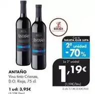 Supermercados Lupa Antaño - vino tinto crianza, d.o. rioja oferta