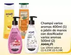 Supeco Amalfi - champú varios aromas o jabón de manos con dosificador varios aromas oferta