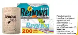 Supeco Renova - papel de cocina love&action, papel higiénico easy pack o servilletas oferta