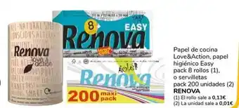 Supeco Renova - papel de cocina love&action, papel higiénico easy pack o servilletas oferta