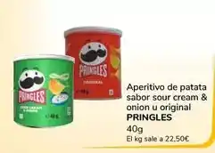 Supeco Pringles - aperitivo de patata sabor sour cream & onion u original oferta