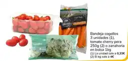 Supeco Bandeja cogollos, tomate cherry pera o zanahoria oferta