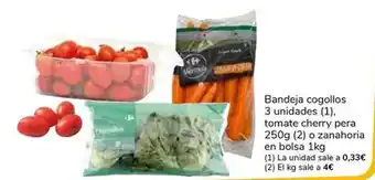 Supeco Bandeja cogollos, tomate cherry pera o zanahoria oferta