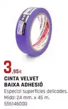 Fes Més Miarco - cinta velvet baixa adhesio oferta