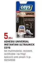 Fes Més Ceys - adhesiu universal instantani ultraunick oferta