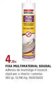 Fes Més Soudal - fixa multimaterial oferta