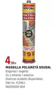 Fes Més Soudal - massilla poliureta oferta