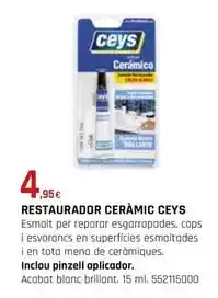 Fes Més Ceys - restaurador cerámic oferta