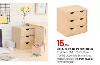 Fes Més Calaixera de pi mini bloc oferta