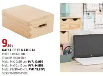 Fes Més Caixa de pi natural oferta