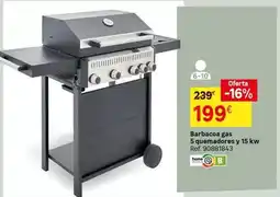 Leroy Merlin Home - barbacoa gas 5 quenadores y 15 kw oferta