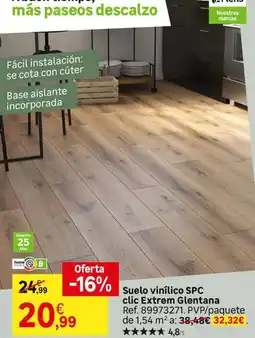Leroy Merlin Home - suelo vinílico spc clic externe glentana oferta
