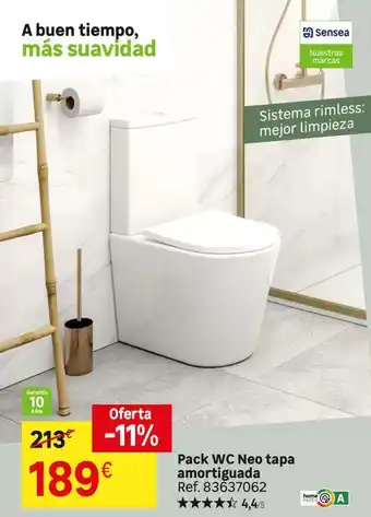 Leroy Merlin Sistema - pack wc neo tapa amortigudada oferta