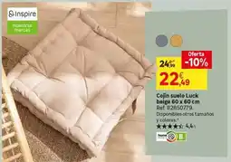 Leroy Merlin Home - cojin suelo luck bejee 60 x 60 cm oferta