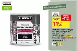 Leroy Merlin Luxens - pintura antioxido negro liso brillante oferta