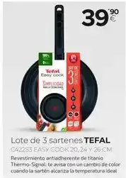 Tien 21 Tefal - lote de 3 sartenes oferta