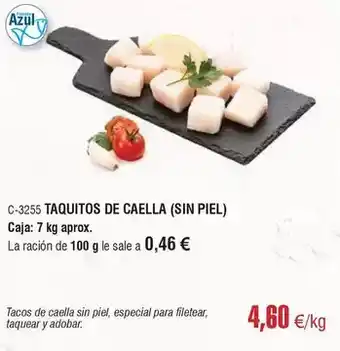 Abordo Taquitos de caella oferta