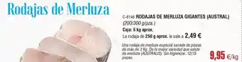 Abordo Austral - rodajas de merluza gigantes () oferta