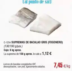 Abordo Suprema - s de bacalao gris oferta