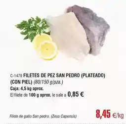 Abordo Pedro - filetes de pez san (plateado) oferta