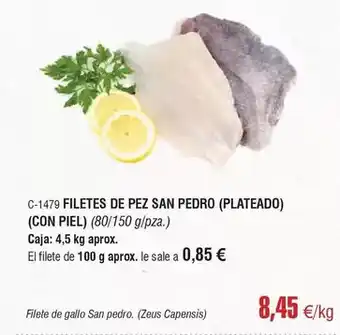 Abordo Pedro - filetes de pez san (plateado) oferta