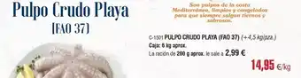 Abordo Costa - pulpo crudo playa oferta