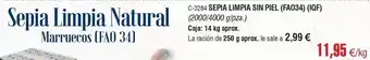 Abordo Sepia limpia sin piel oferta