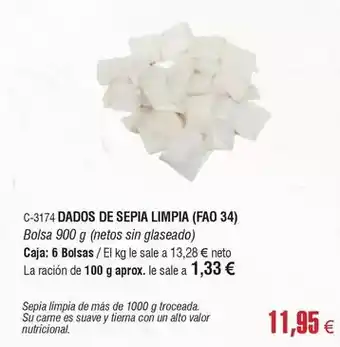 Abordo Valor - dados de sepia limpia oferta