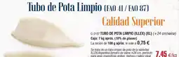 Abordo Perfecto - tubo de pota limpio / fao / calidad superior oferta