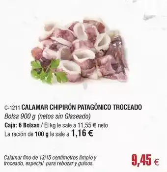 Abordo Calamar chipirón patagónico troceado oferta