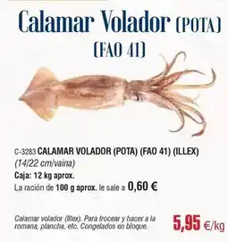 Abordo Calamar volador oferta