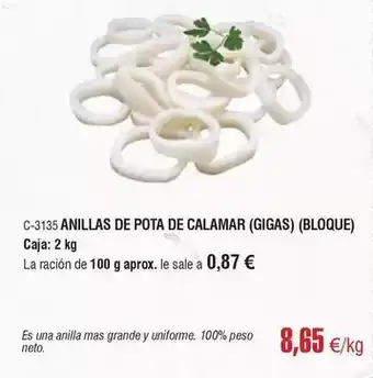 Abordo Mas - anillas de pota de calamar oferta