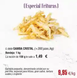 Abordo Cristal - gamba oferta