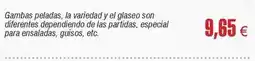 Abordo Gambas peladas oferta