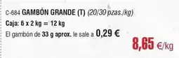 Abordo Gambon grande oferta