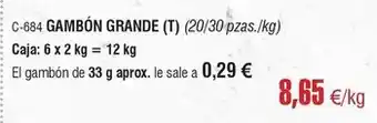 Abordo Gambon grande oferta