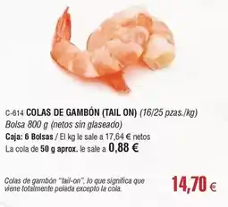 Abordo Colas de gambon oferta